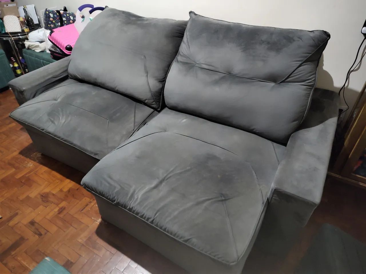 Sofá retrátil 4 lugares 