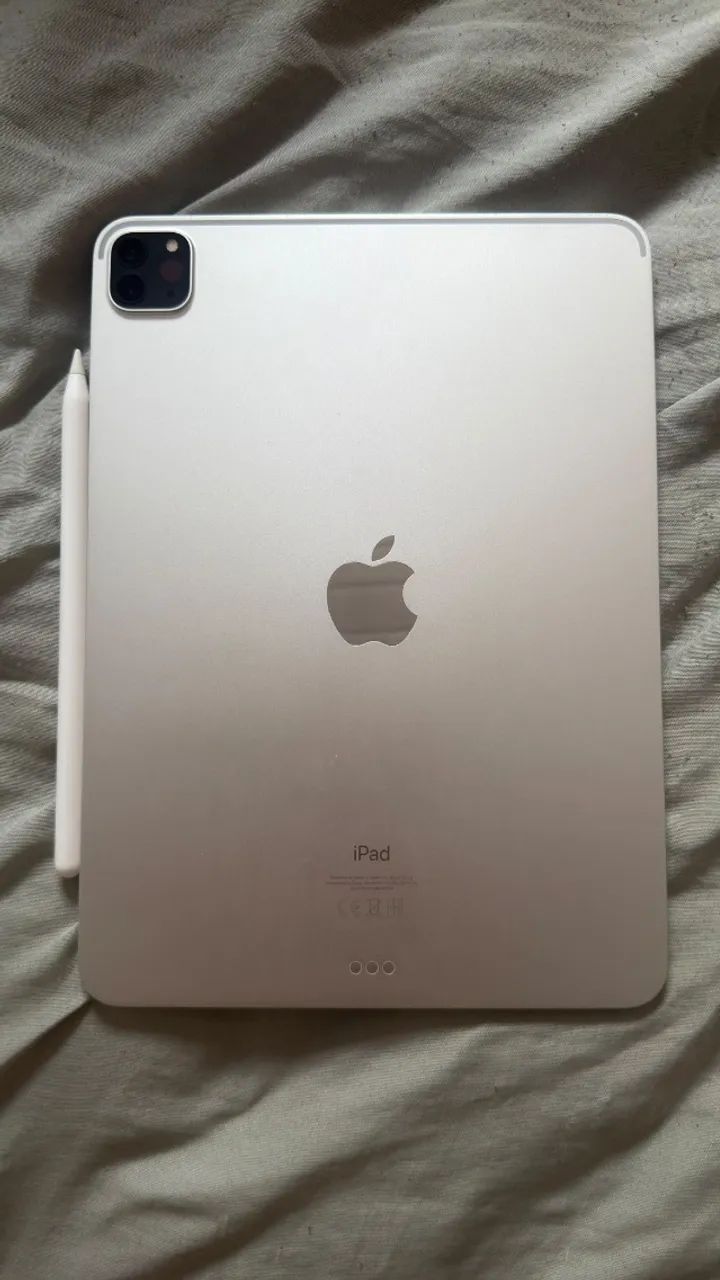 iPad Pro 11 2a Geração 128 Gb Prata Apple Pencil - Foto 2