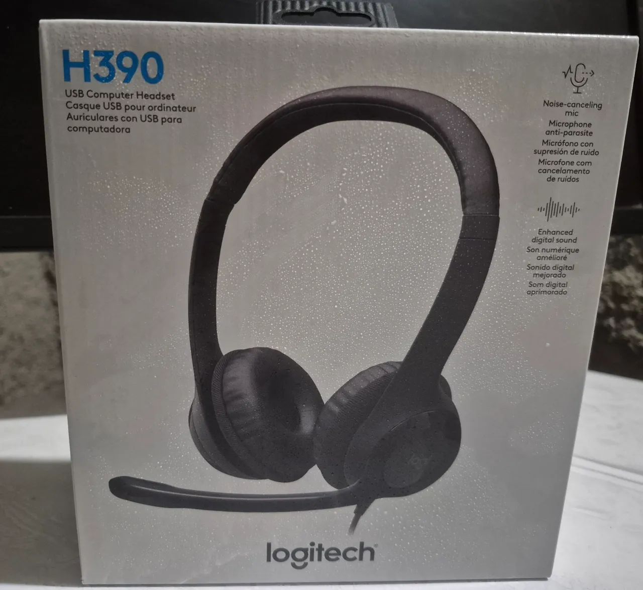 Headset H390 Logitech com fio e microfone NOVO - Foto 3