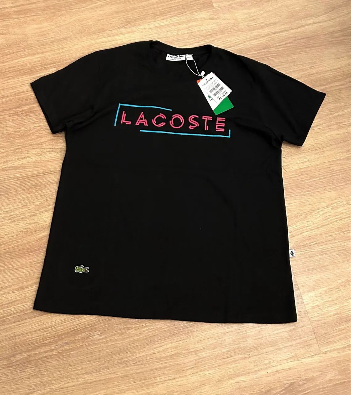 Camisa lacoste algodão