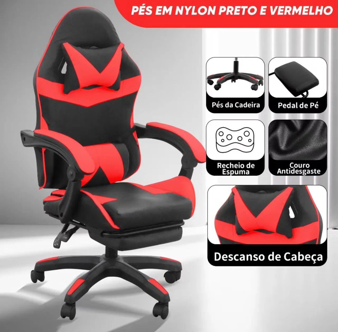 Cadeira Gammer ergonômica  - Foto 4