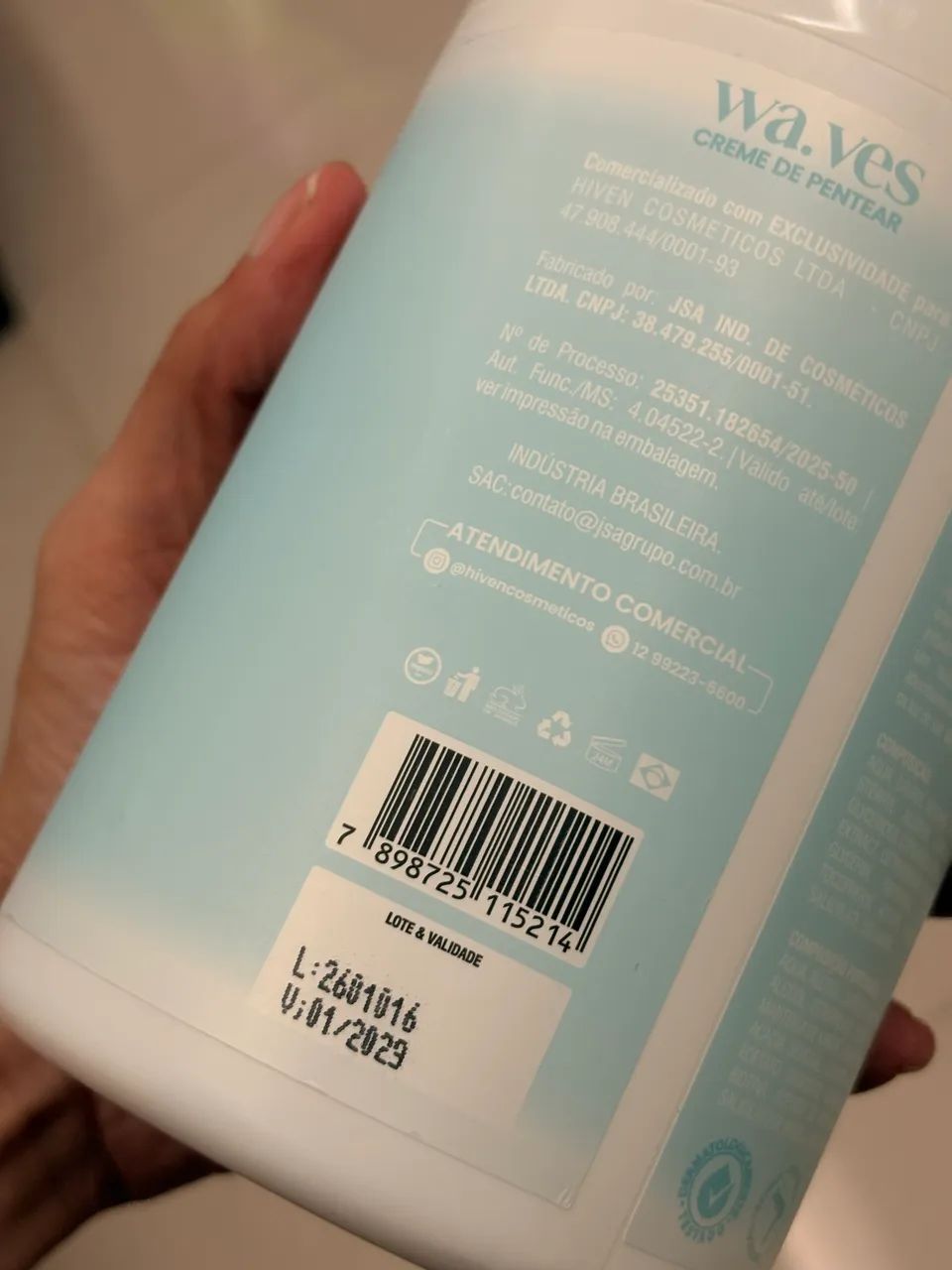 CREME DE PENTEAR 1KG WAVES HIVEN - Foto 3