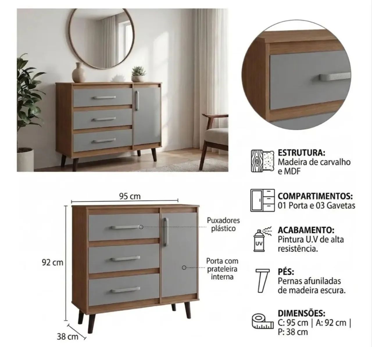 Cômoda sapateira  - Foto 3