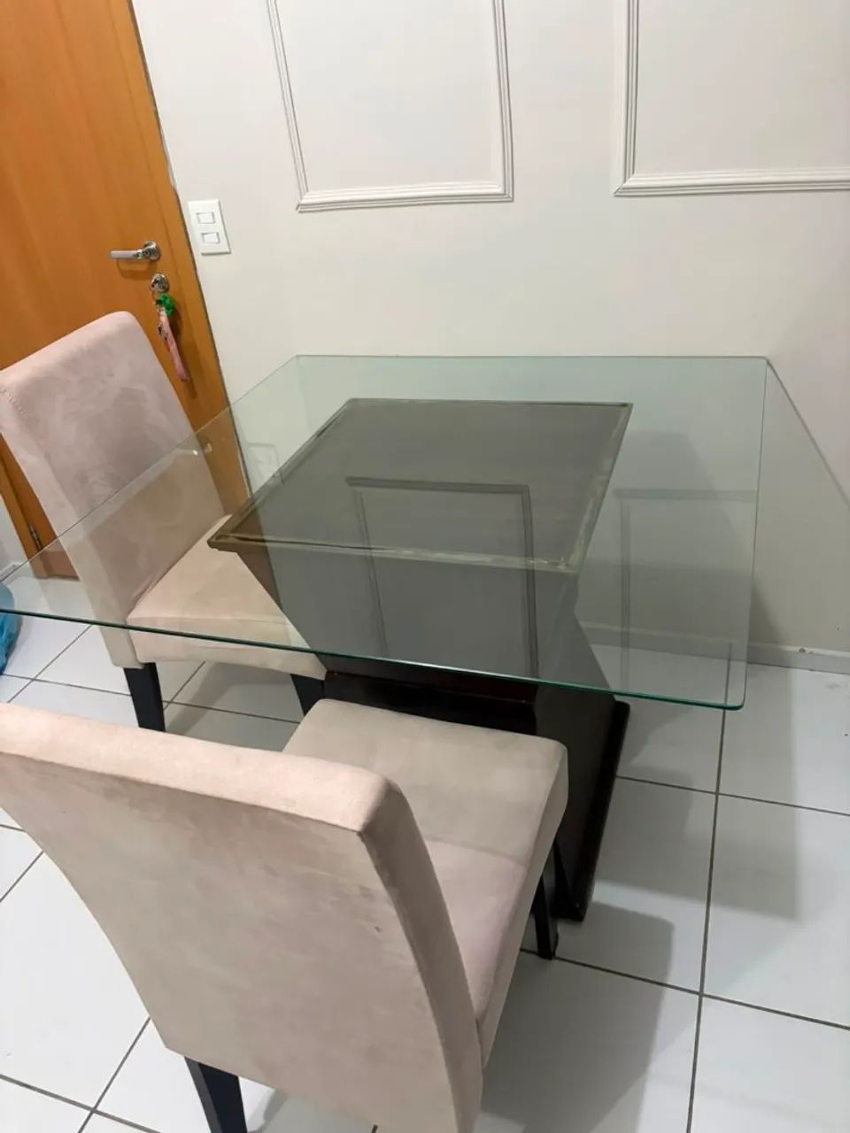 Mesa para o jantar acompanha 3 cadeiras - Foto 2