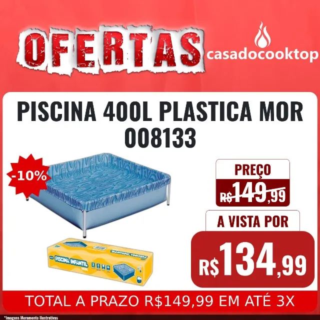 PISCINA 400L PLASTICA MOR 008133