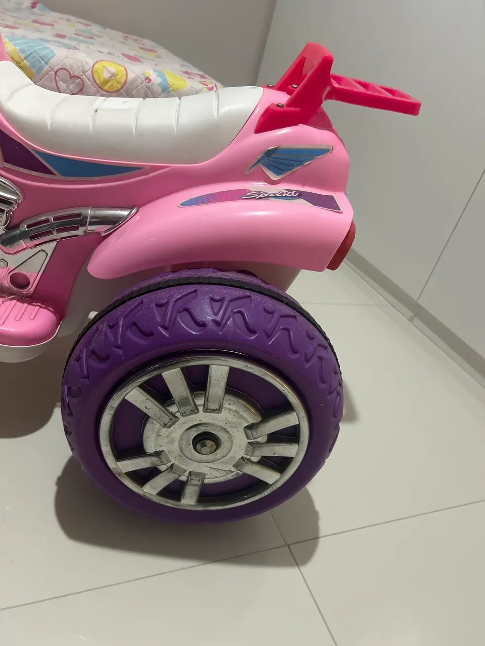 Moto elétrica infantil Sprint rosa - Foto 3