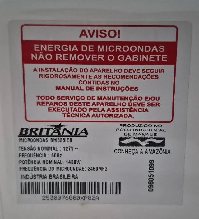 Micro-Ondas 26L Britânia 127v - Foto 3