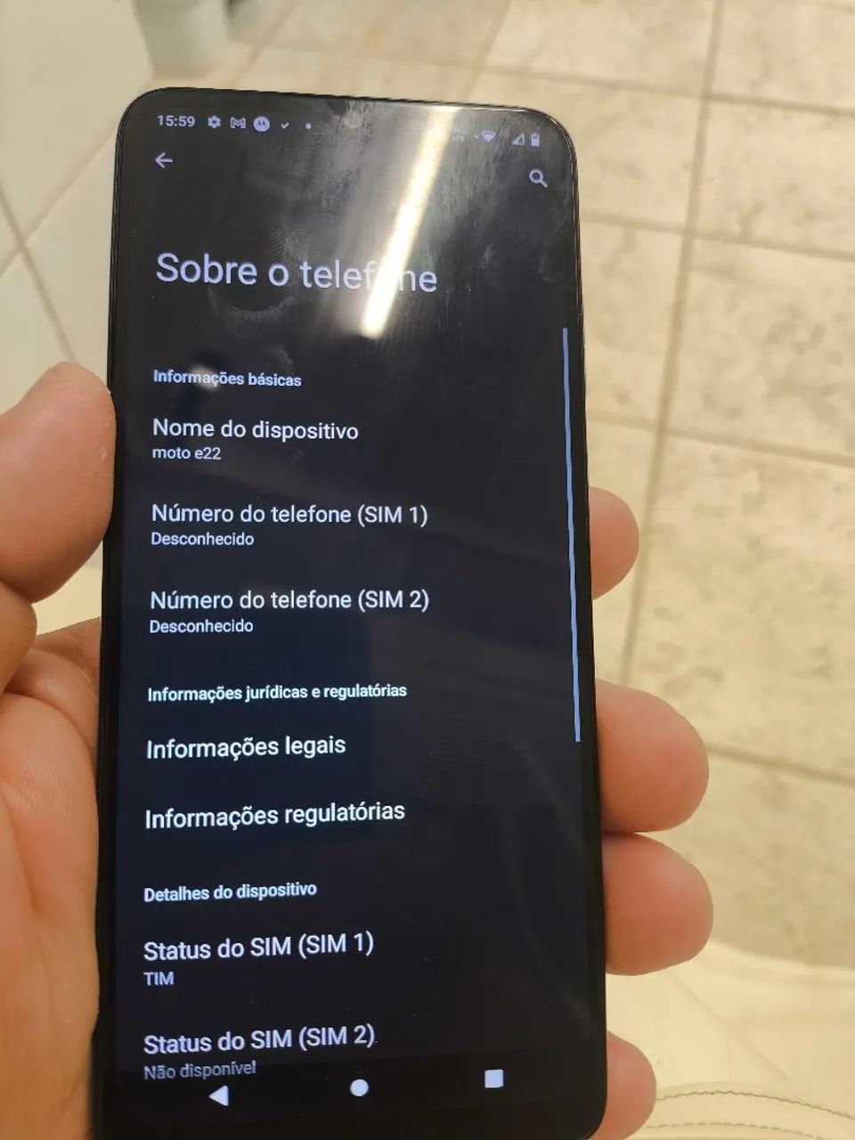 Moto e 22