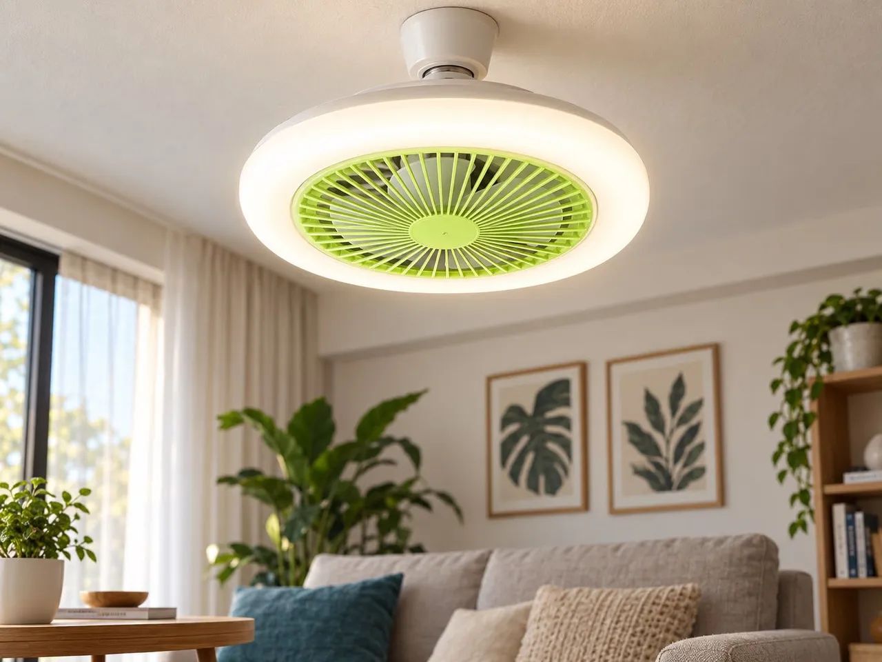 Luminária LED com Ventilador 36W e Controle Remoto E27 - Foto 3