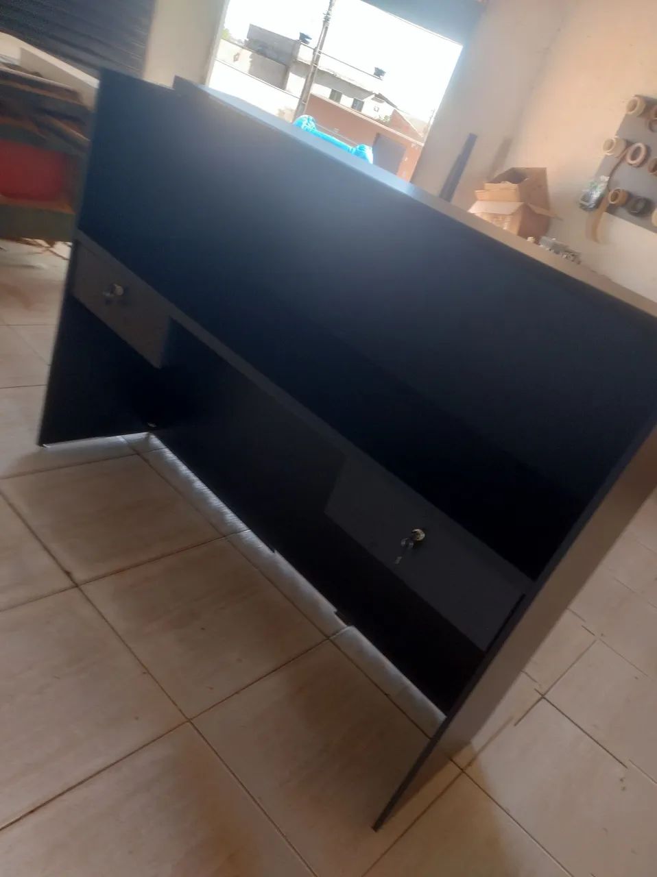 Balcão preto ripado 100%mdf - Foto 2