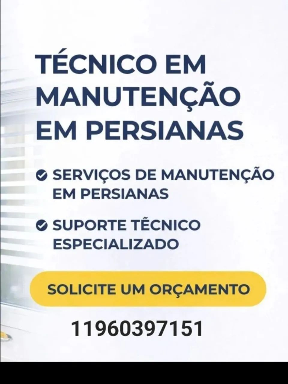 Manutenção de persiana 