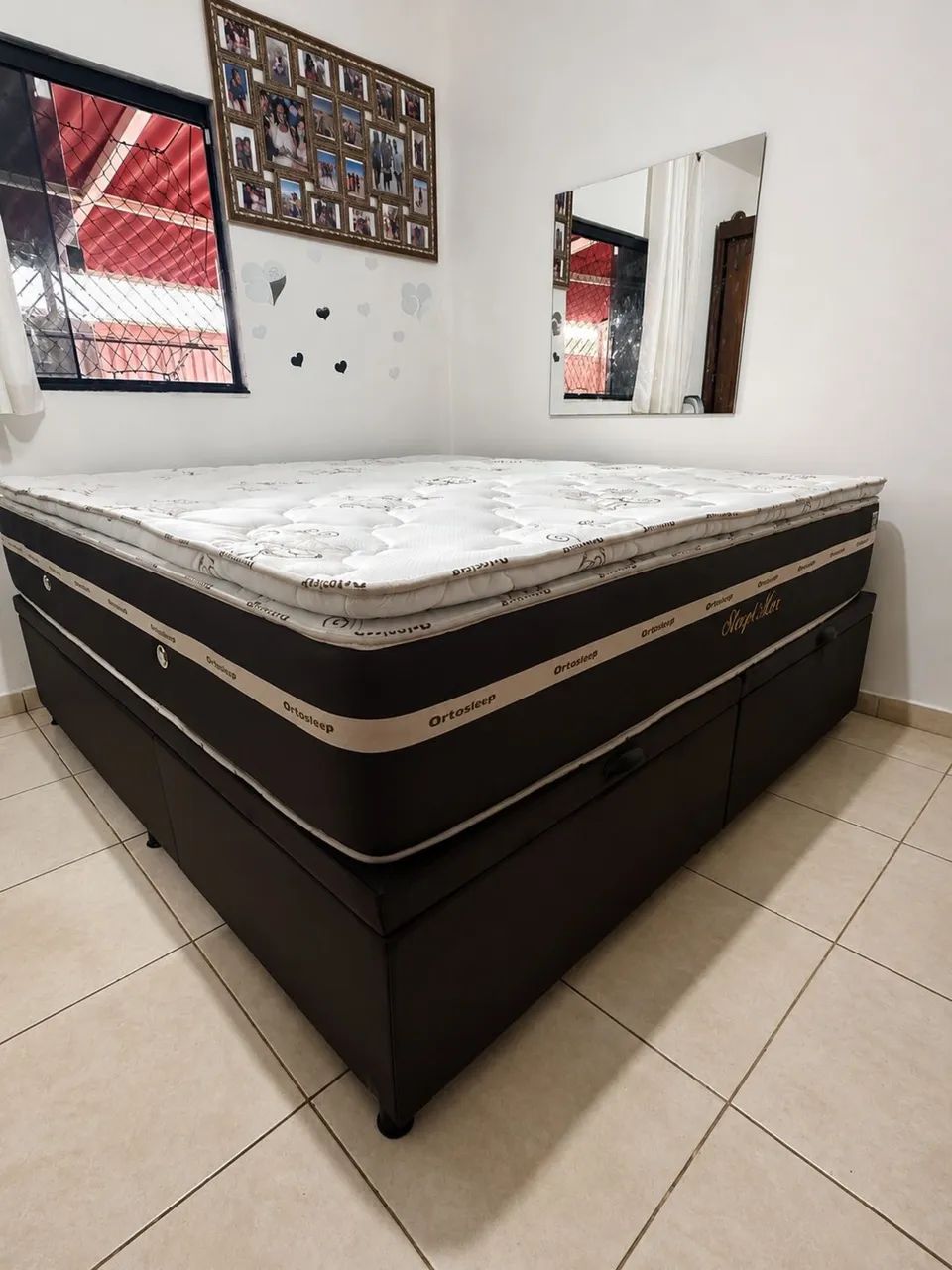 Cama box king molas ensacadas + pillow top 
