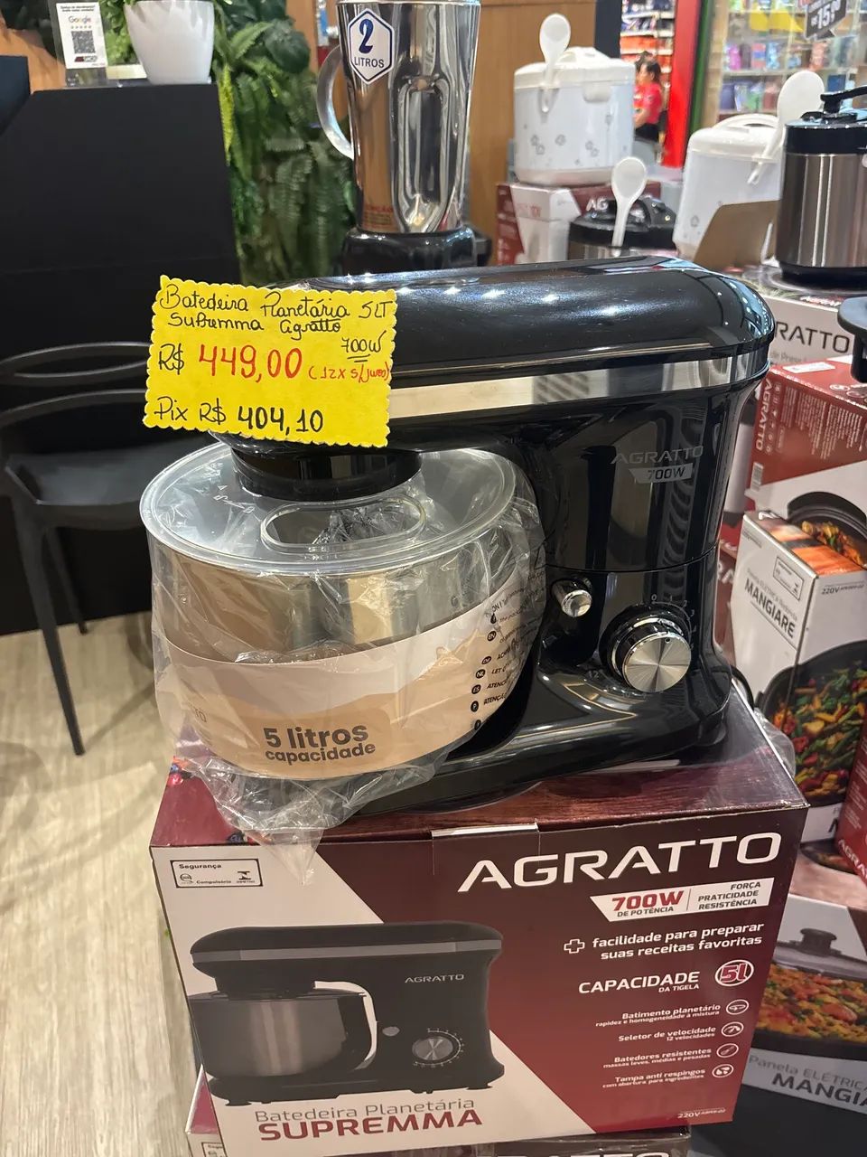 Batedeira planetária 5lt 