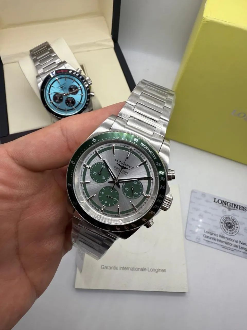 Relógio Estilo Longines Conquest Chronograph 42mm - Foto 3
