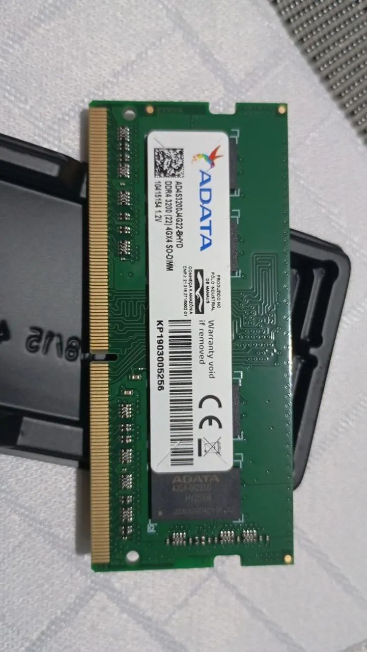 4 gb memória ram para notebook