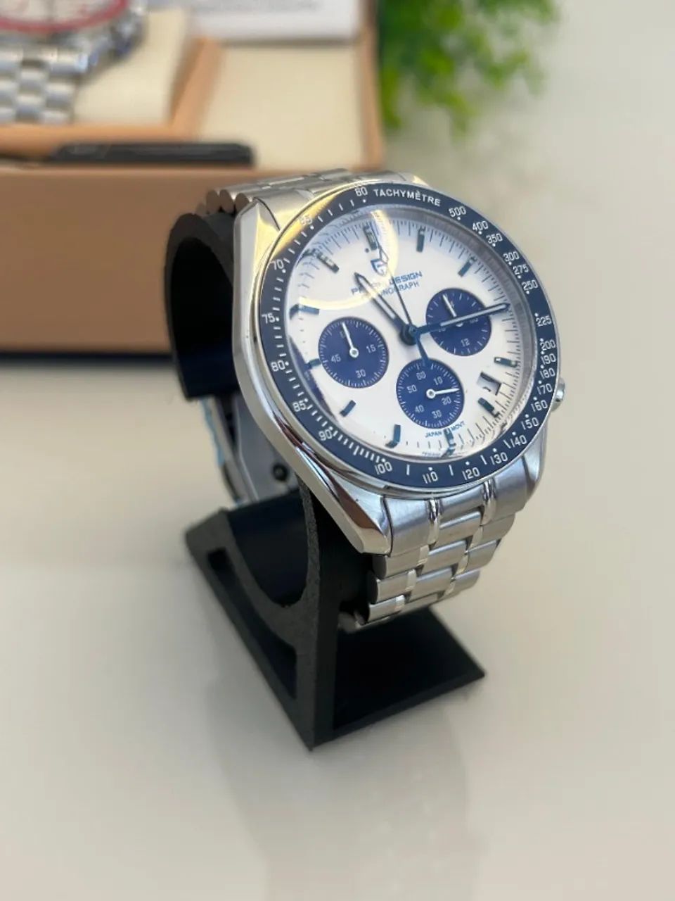 旧規格 帯 MP28-5322 Cacophony Speed l Sy Relógio Pagani Speed Snoopy Cronógrafo | Safira | Aço Inox
