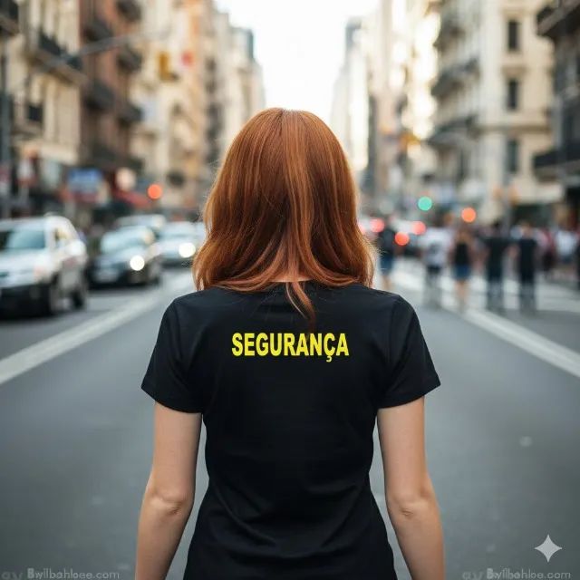 Camiseta Segurança Feminina Curta - Foto 2