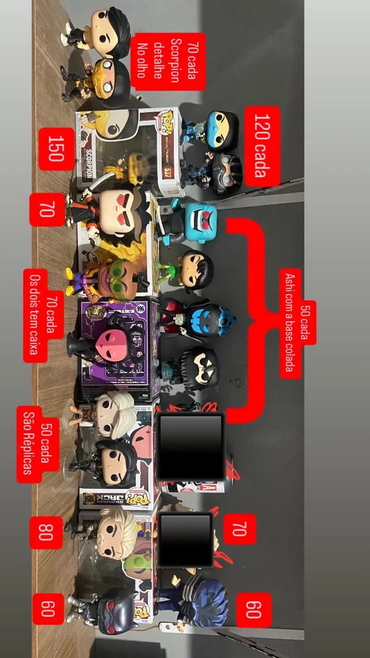 Funkos variados PREÇO NA IMAGEM 