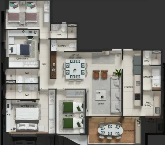 PLANTA 131m²