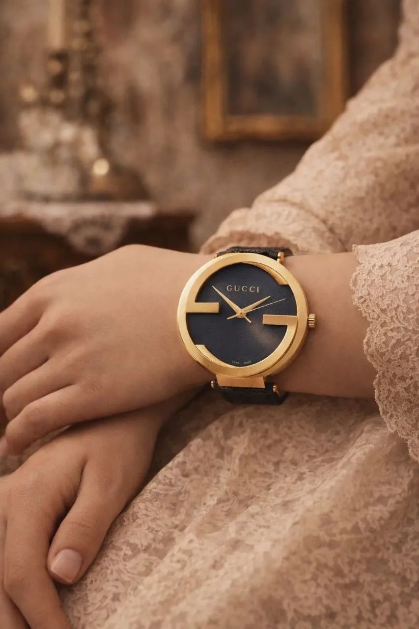 Relógio Gucci interlocking G 133.2 swiss vintage edição especial