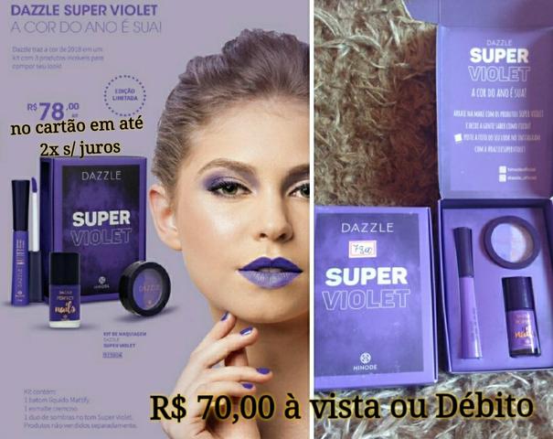 Kit maquiagem Dazzle super violeta