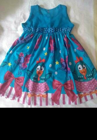 Vestido Galinha pintadinha