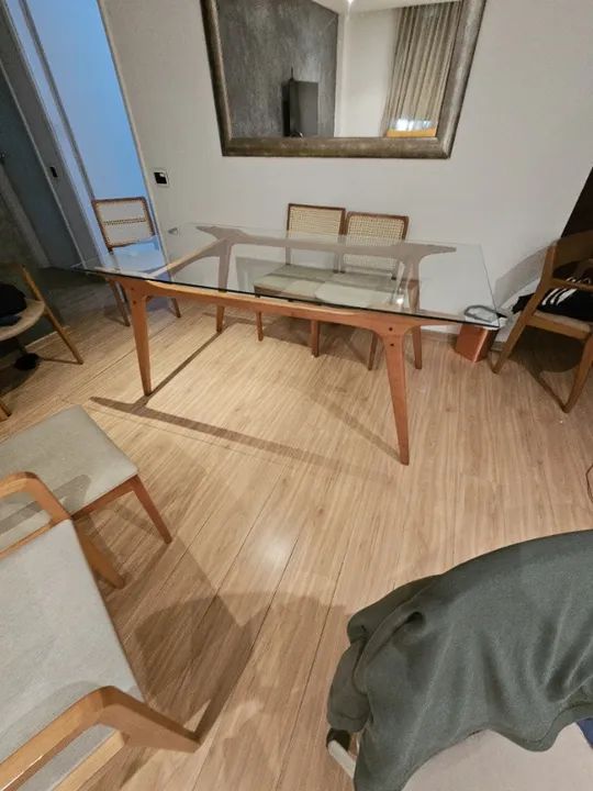 Mesa 6 Lugares Tok Stok Linda, Design Assinado, 1,90m 0,85m - Foto 4