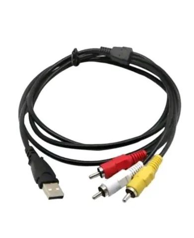Cabo Usb Para Rca 3 Vias Áudio E Vídeo - Foto 2