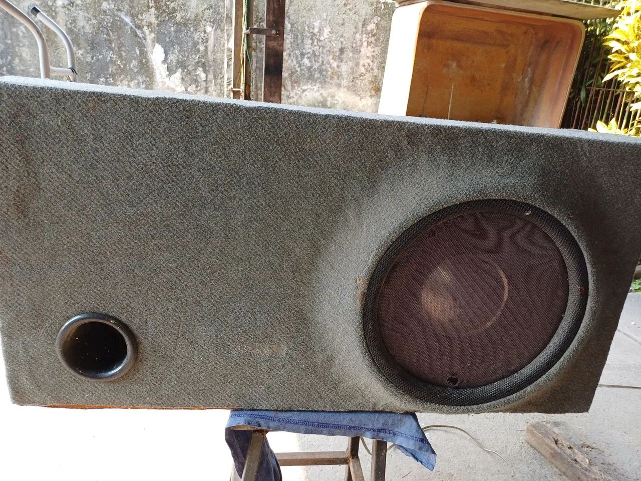 Caixa dutada Subwoofer slim