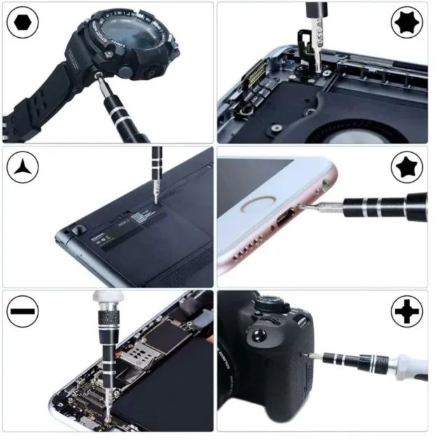 Kit Ferramenta 115 Chaves Precisão Reparo Manutenção Celular Notebook Tablet - Foto 4