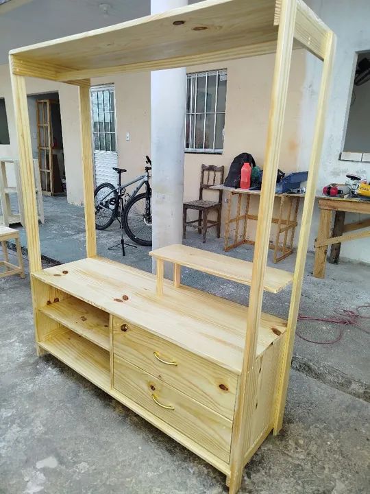 Arara closet de madeira  - Foto 4