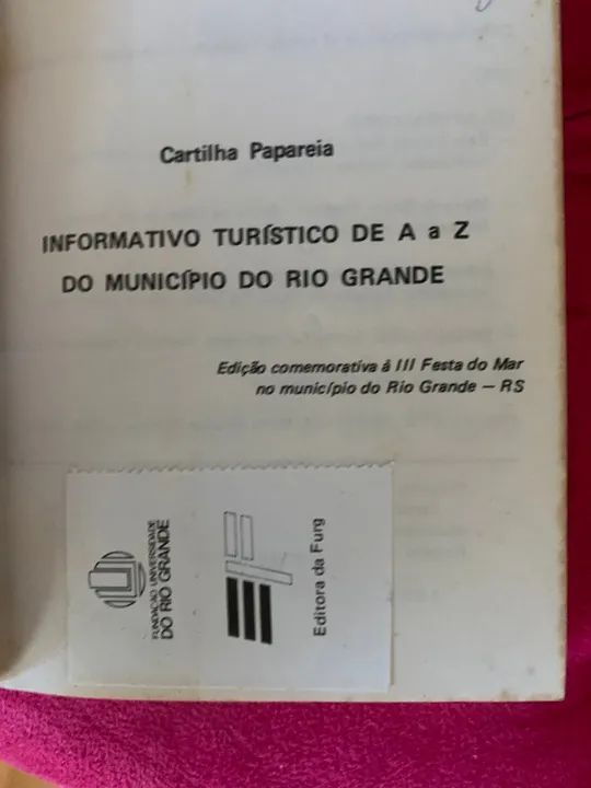 livro informativo sobre rio grande