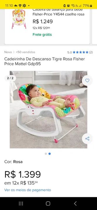 Cadeira vibratória fisher price  - Foto 3
