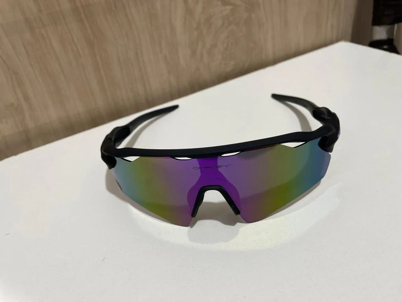 Óculos de Sol Oakley - Preto e Azul modelo RADAR  - Foto 3