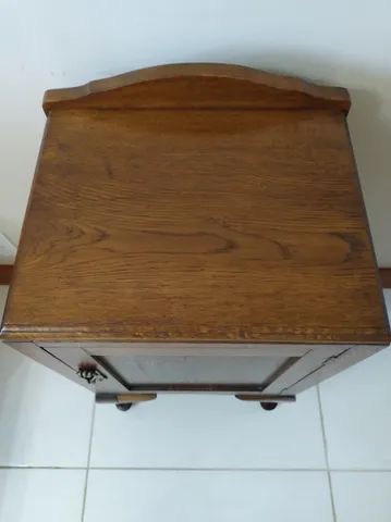 2 x Armários de cabeceira em carvalho inglês - pés Queen Anne.  - Foto 5