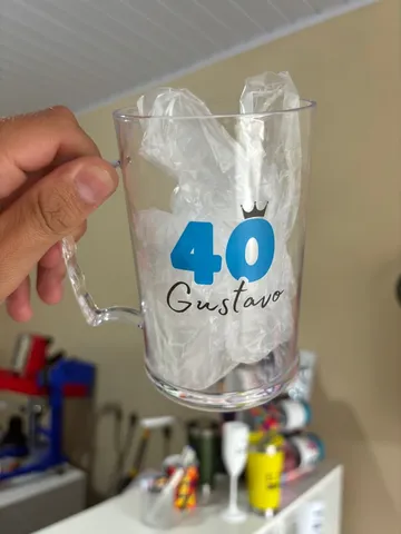 Caneca de Chopp personalizada acrílico resistente