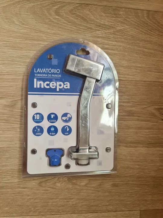  TORNEIRA PARA LAVATORIO DE PAREDE PLATINUM CROMADO INCEPA. - Foto 5