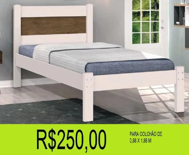 Cama solteiro - a pronta entrega  - Foto 2