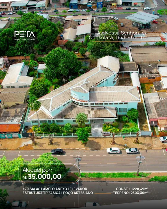 Aluga-se prédio comercial localizado no Centro - Boa Vista/RR