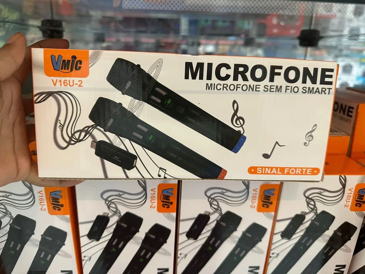 Microfone sem fio Profissional Smart 