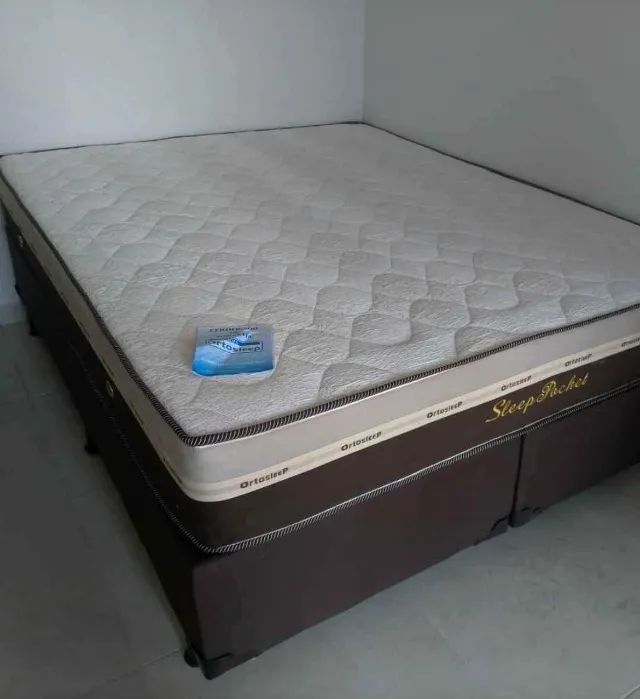 Cama box suporte e colchão(10x sem juros) novo