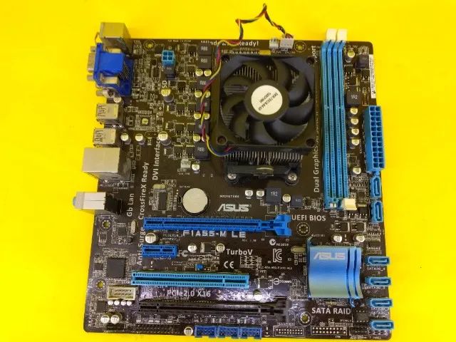 Placa Mãe Asus F1a55-M le Socket FM1+ Processador + Cooler micro Atx Com Defeito - Foto 4