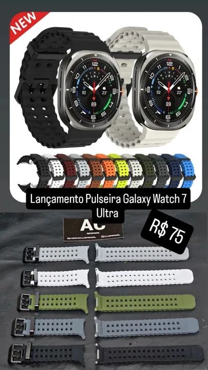Pulseira em silicone Galaxy Watch Ultra 47mm  - Foto 5