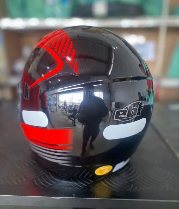 Capacete ebf moto motoqueiro viseira cristal promoção! Direto da fábrica - Foto 2