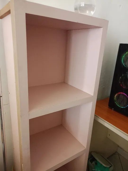 Estante de 4 prateleiras rosa - Foto 5