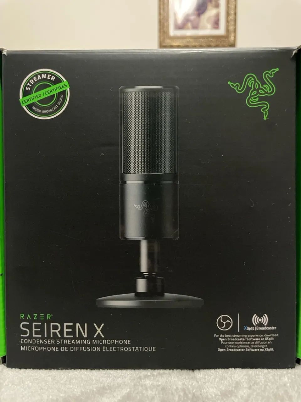 Microfone Razer Seiren X para Streamers - Peças e Acessórios de Vídeo ...