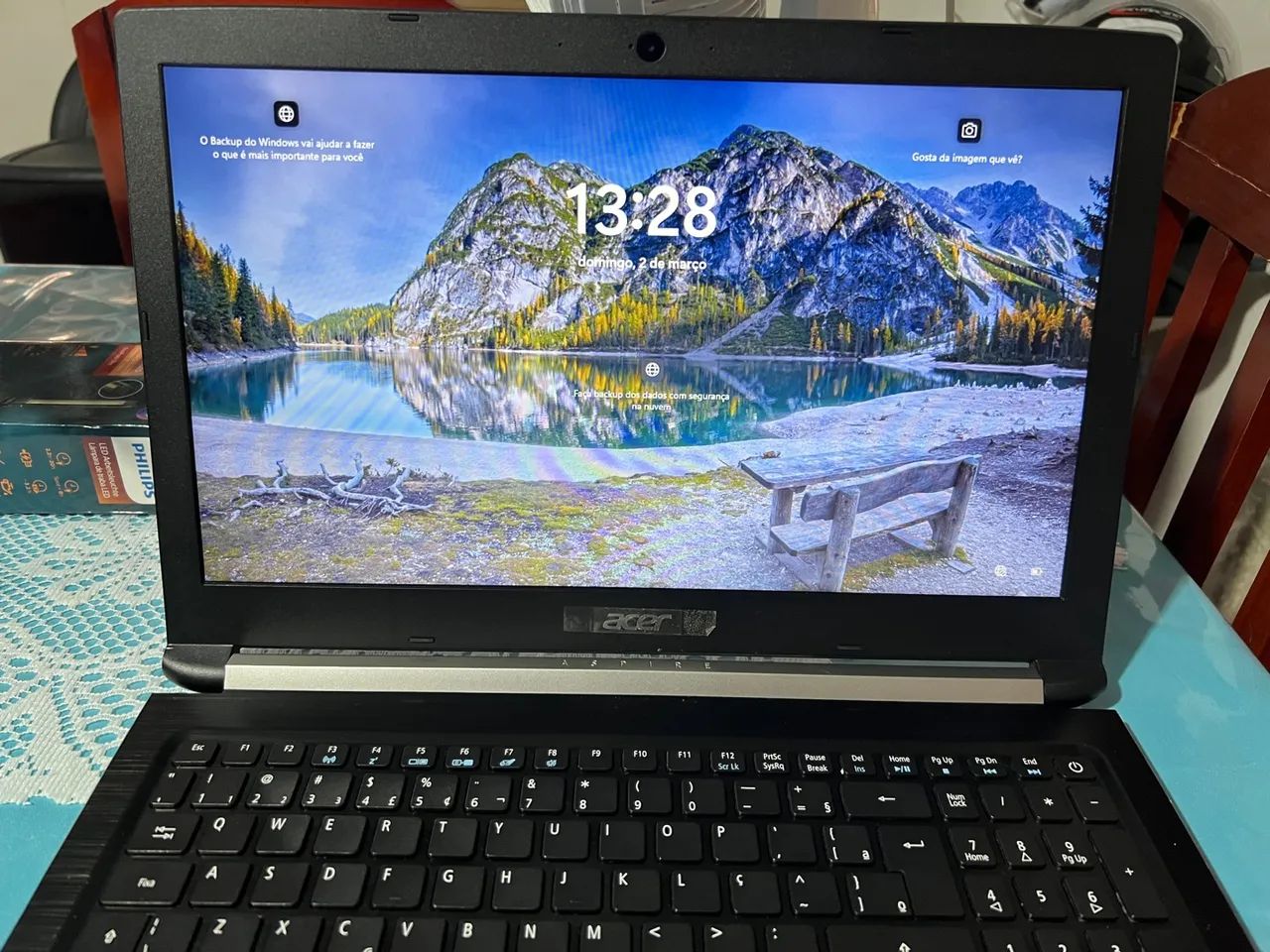 Notebook Acer Aspire 5 com memória SSD 256GB 