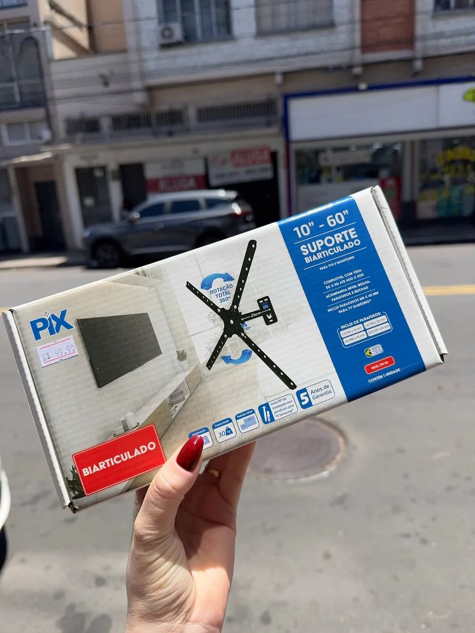 Suporte de Tv Biarticulado 10 a 60 Polegadas 
