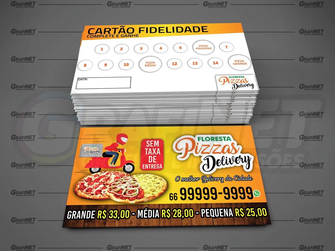 Cartão Fidelidade Floresta Pizzas Delivery