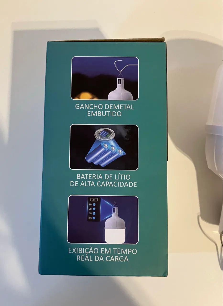 Lâmpada portátil e recarregável USB 18W - Foto 5